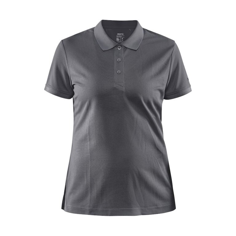 Craft Sport-Polo Core Unify (funktionelles Recyclingpolyester) granitgrau Damen