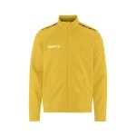 Craft Sport-Trainingsjacke Squad Go Full Zip (Seitentaschen mit Reißverschluss) gelb Kinder