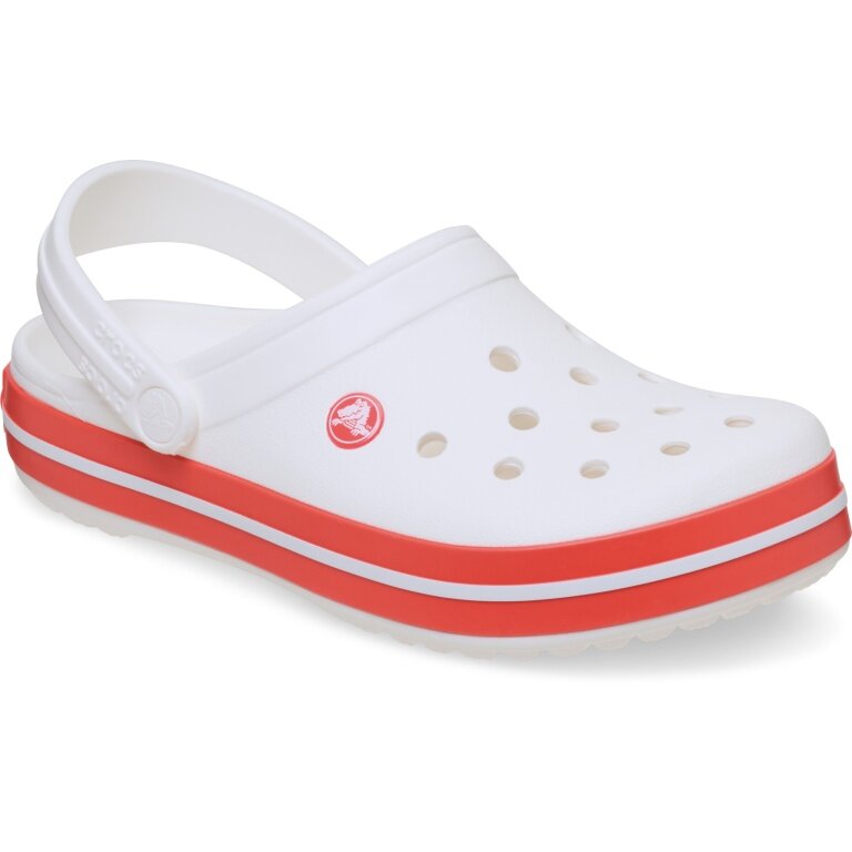 Crocs Sandale Crocband Clog weiss/rot