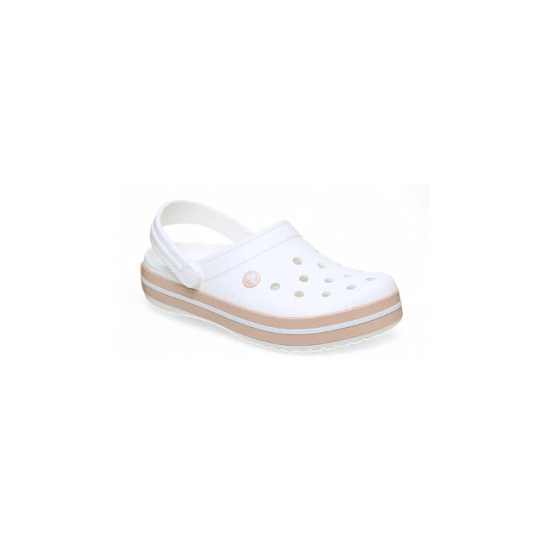 Crocs Sandale Crocband Clog weiss/carmel Damen