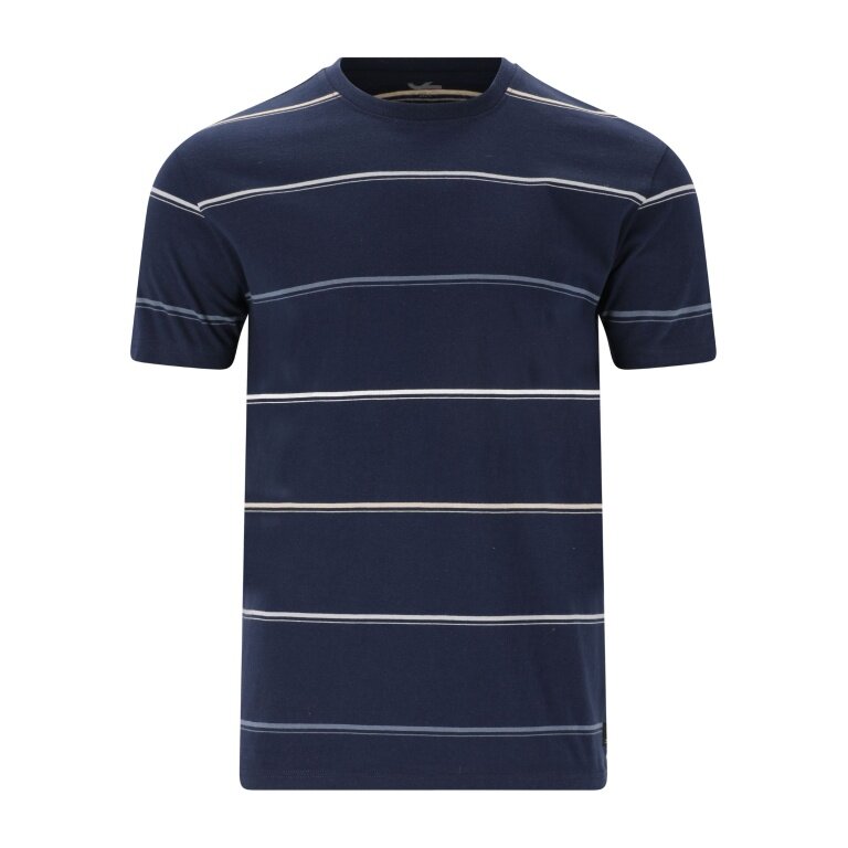 Cruz Freizeit-Tshirt Austin Striped (Baumwolle) navyblau Herren