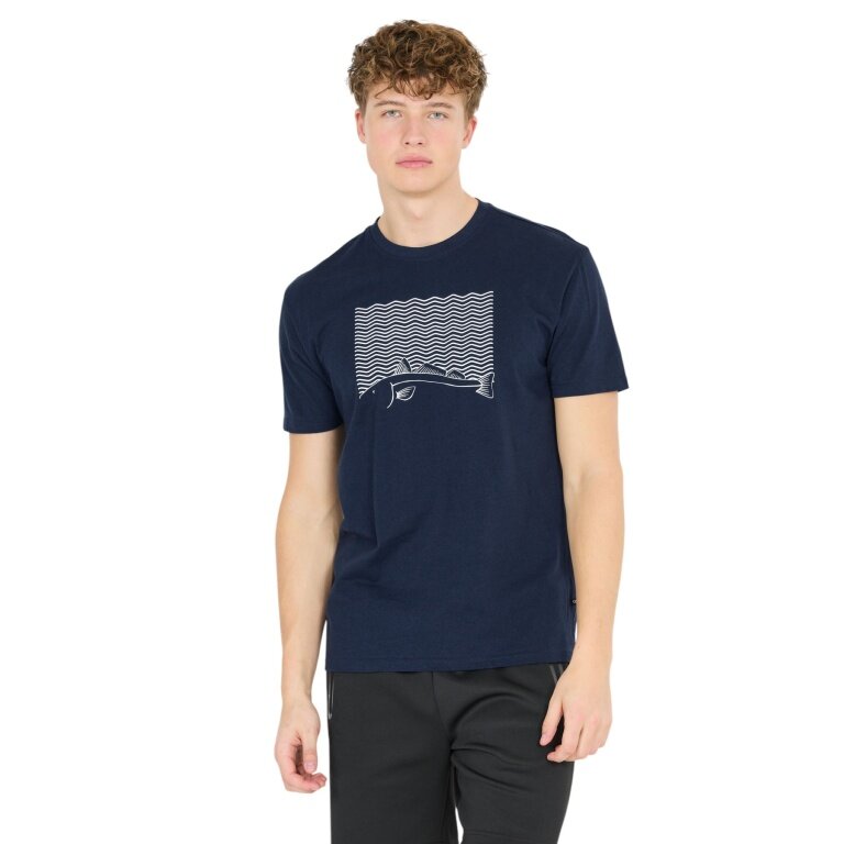 Cruz Freizeit-Tshirt Gander Printed (Baumwolle) navyblau Herren