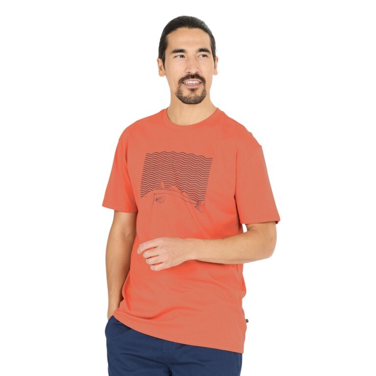 Cruz Freizeit-Tshirt Gander Printed (Baumwolle) orange Herren