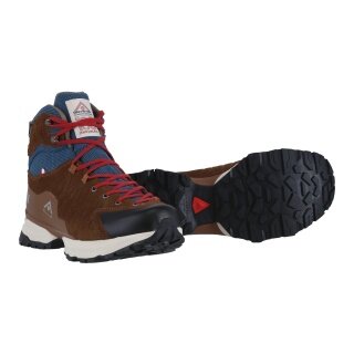 Dachstein Wanderschuhe Wildspitze GTX 1925 (Veloursleder, wasserdicht) braun/blau Herren