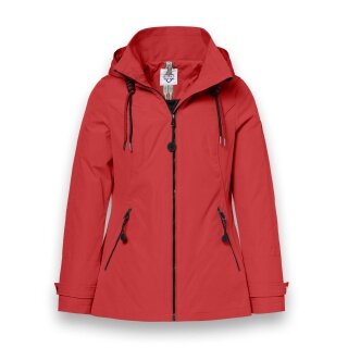 District Übergangsjacke Cosmos (mit Kapuze, wasserabweisend) rot Damen