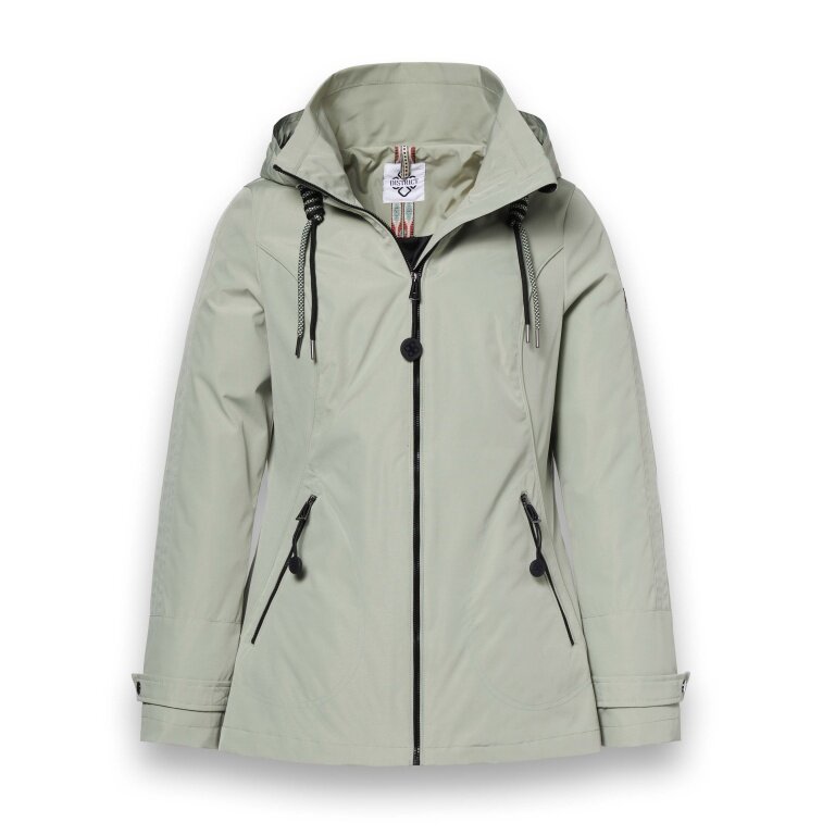 District Übergangsjacke Cosmos (mit Kapuze, wasserabweisend) hellgrün Damen