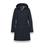 District Übergangsjacke (Parka) Lotus mit Kapuze navyblau Damen