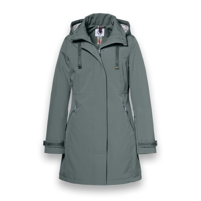 District Übergangsjacke Poppy (Parka, mit Kapuze, wasserabweisend) grün Damen