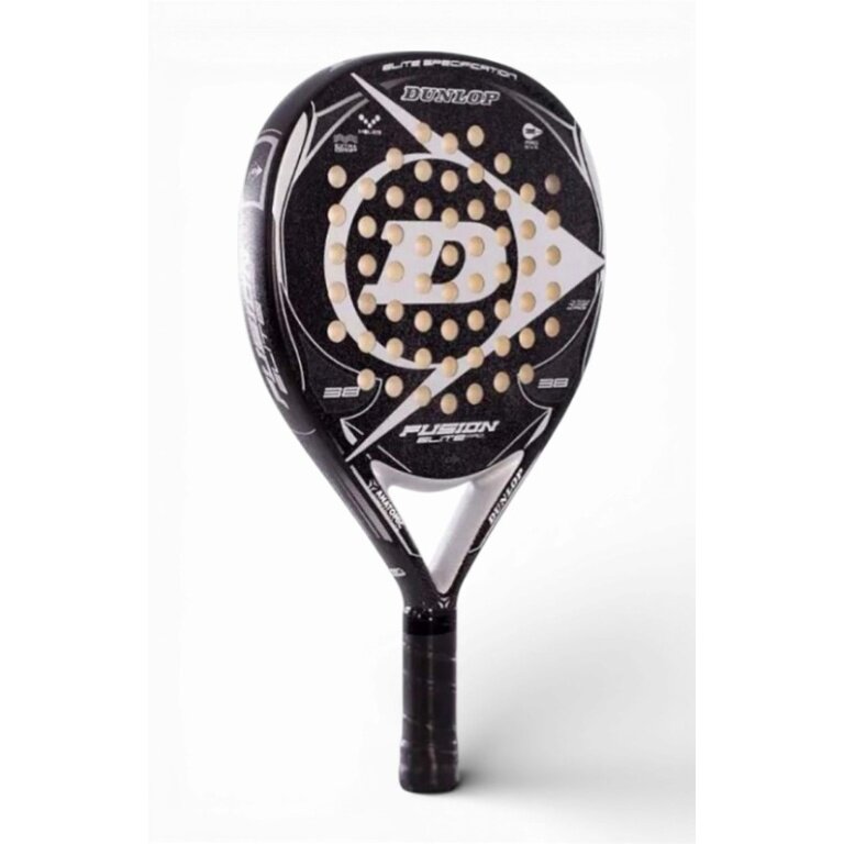 Dunlop Padelschläger Fusion Elite Pro 365g/Rund/Freizeit schwarz/silber