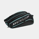 Dunlop Racketbag Paletero Elite (Padel Schlägertasche, 3 Hauptfach) schwarz/petrol 15er
