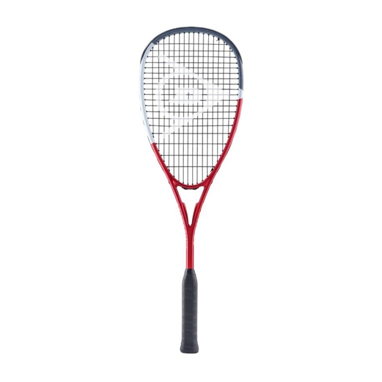 Dunlop Squashschläger Tristorm Elite 140g/ausgewogen 2025 rot/grau/weiss - besaitet -