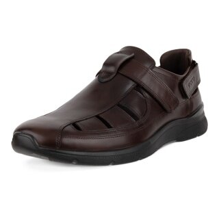 ECCO Ledersandale Irving Fisherman (Vollnarbenleder) dunkelbraun Herren