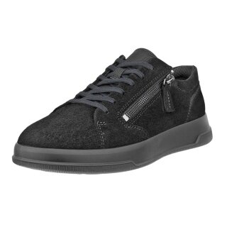 ECCO Sneaker Move Zip Lace (Premium-Leder) schwarz Damen