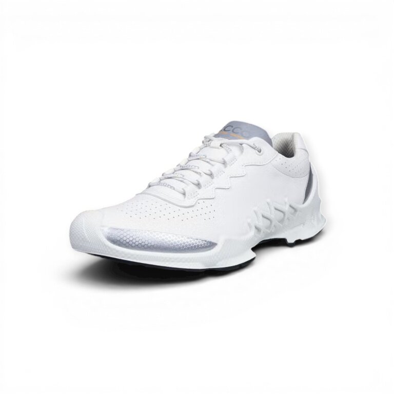 ECCO Sneaker BIOM Aex (Vollnarbenleder) weiss/silber Herren