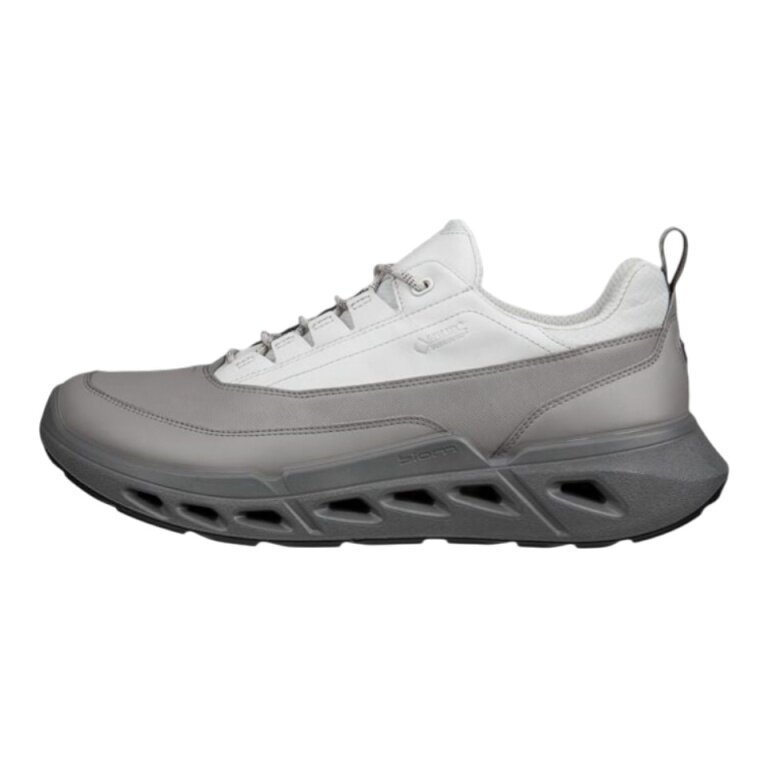 ECCO Sneaker Biom 720 GTX (Vollnarbenleder, wasserdicht) grau/weiss Herren
