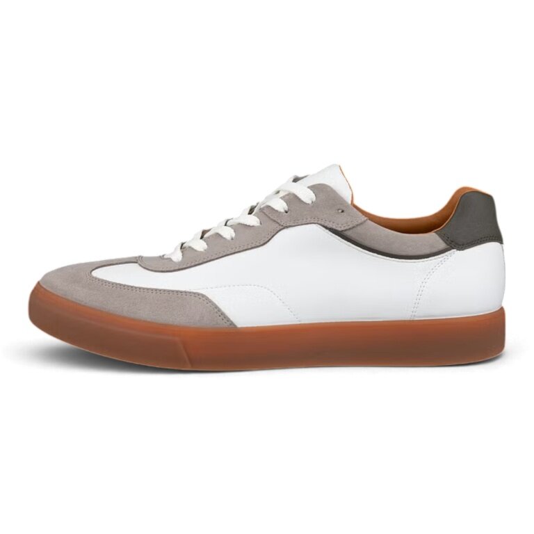 ECCO Sneaker Soft 10 (Premium-Leder) 2026 weiss/dunkelbeige Herren
