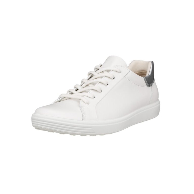 ECCO Sneaker Soft 7 Easy Slip Low (Premium-Leder) weiss Damen