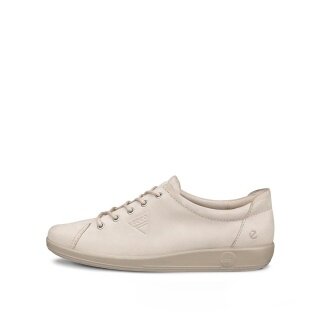 ECCO Sneaker Soft 2.0 Tie (leichte und flexible Sohle) hellgrau Damen