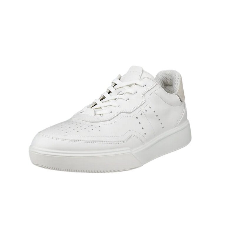 ECCO Sneaker Street Court Lea (Premium Leder) weiss Herren