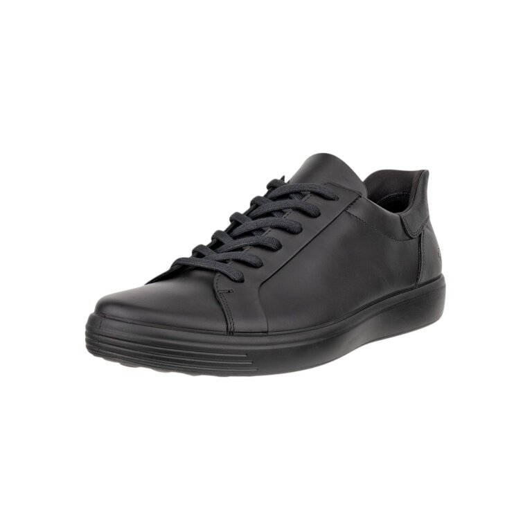 ECCO Sneaker Soft 7 Easy Slip Lace (Premium-Leder) schwarz Herren