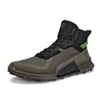 ECCO Wanderschuhe Biom 2.1 Mountain Mid GTX (Premium-Nubukleder, wasserdicht) dunkelgrün/schwarz Herren