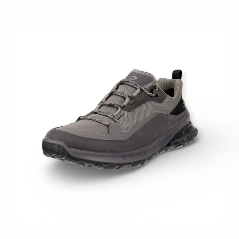 ECCO Wanderschuhe ULT-TRN Low (wasserdicht, Nubukleder) magnetgrau Herren