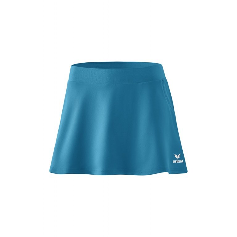 Erima Tennisrock Tennis mit integrierter Hose hellblau Damen