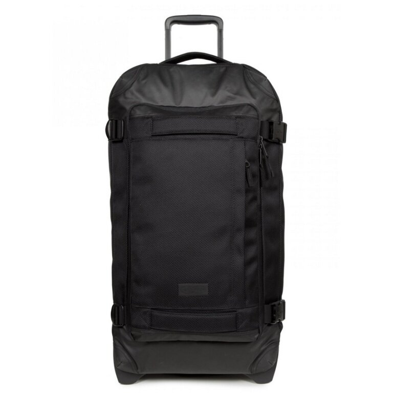 Eastpak Travel-Reisetasche Tranverz CNNCT M Coat (78 Liter) mit Rollen schwarz