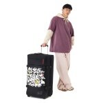 Eastpak Travel-Reisetasche Transit'r Plus L Authentic Original Mickey Placement (mit Rollen, 115 Liter) schwarz