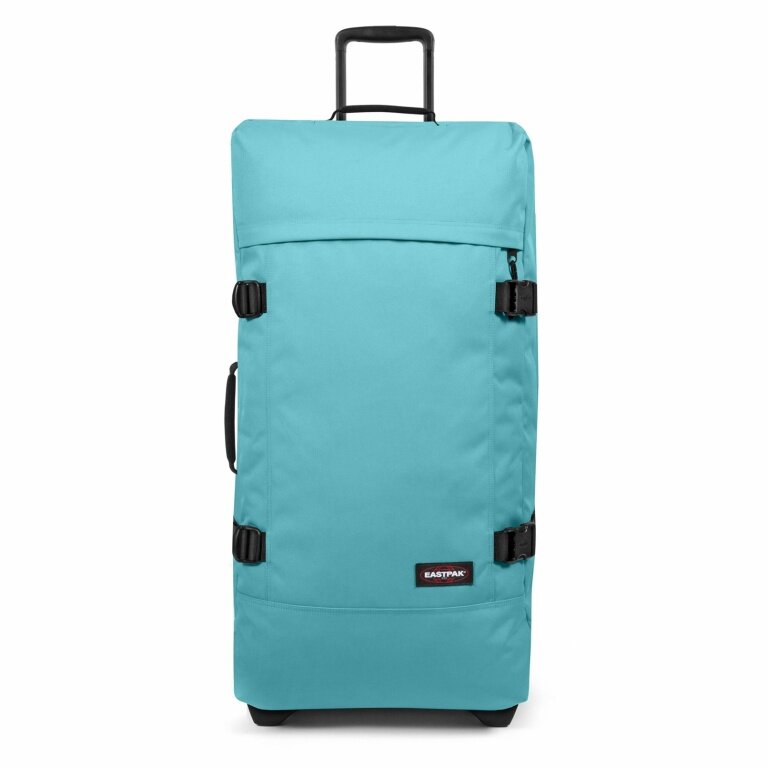 Eastpak Travel-Reisetasche Tranverz L Waterfall Blue (121 Liter) mit Rollen hellblau