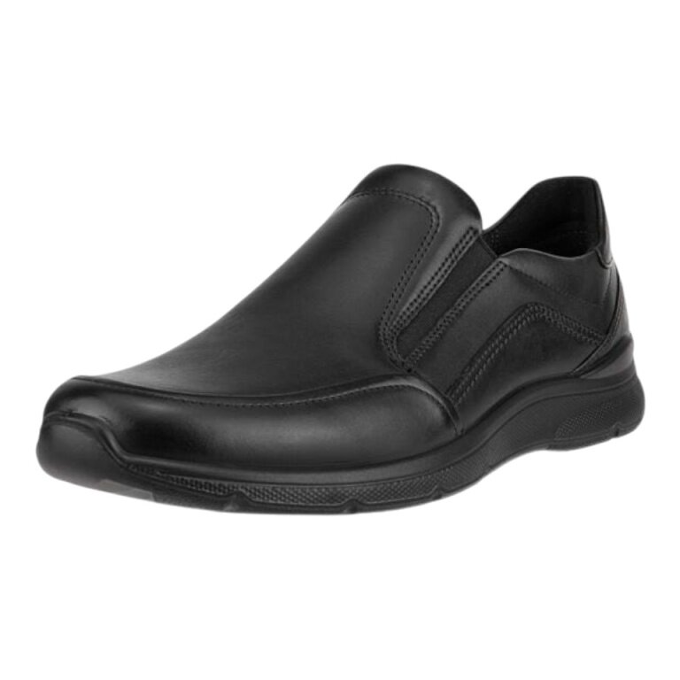 ECCO Alltag-Travelschuhe Irving (Vollnarbenleder, Slip-On) schwarz Herren