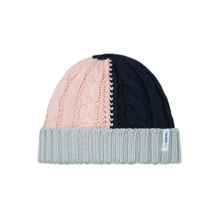 Eisbär Mütze (Beanie) Alba - Merinomix - pink/grau/navyblau - 1 Stück