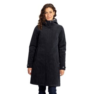 Elkline Wintermantel Glasgow Cord (winddicht, wasserdicht, warm) schwarz Damen