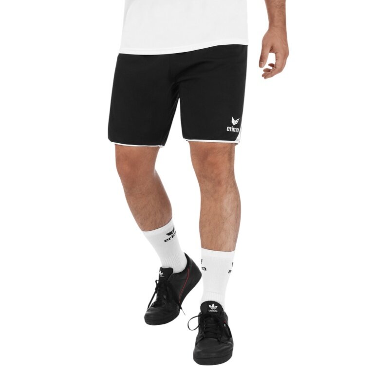 Erima Sporthose Classic 5-C Short (100% Polyester, mit Innenslip) kurz schwarz Herren