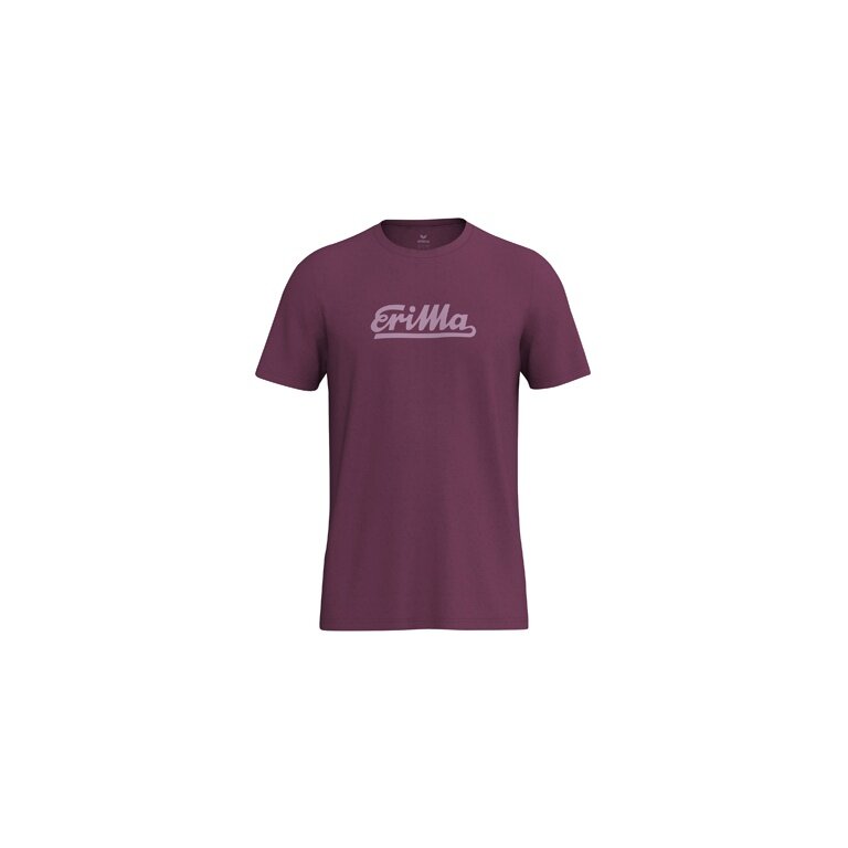 Erima Freizeit-Tshirt Retro 2.0 (100% Baumwolle) bordeauxrot Herren
