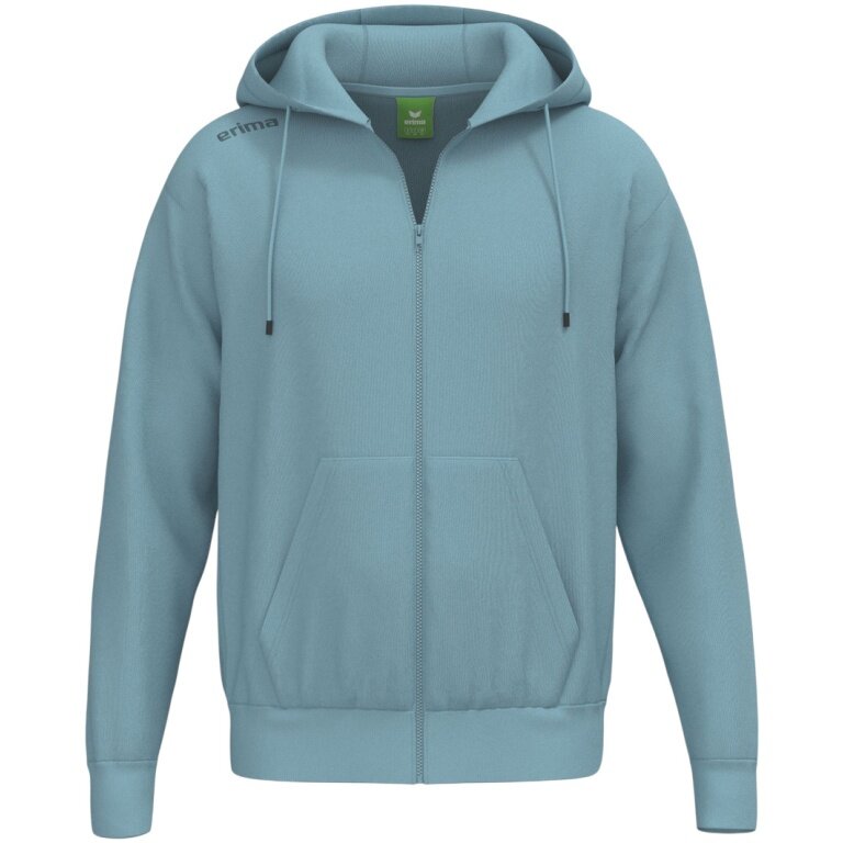 Erima Kapuzenpullover TS Hoodie Full Zip (Mischgewebe) blau Herren