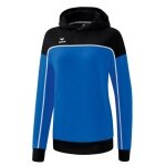 Erima Kapuzenpullover Hoodie Change (Baumwollmix) royalblau/schwarz Damen