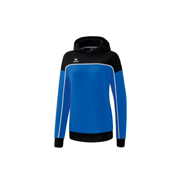 Erima Kapuzenpullover Hoodie Change (Baumwollmix) royalblau/schwarz Damen