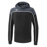 Erima Kapuzenpullover Hoodie Change (Baumwollmix) schwarz/grau Jungen