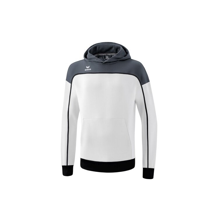 Erima Kapuzenpullover Hoodie Change (Baumwollmix) weiss/grau/schwarz Jungen