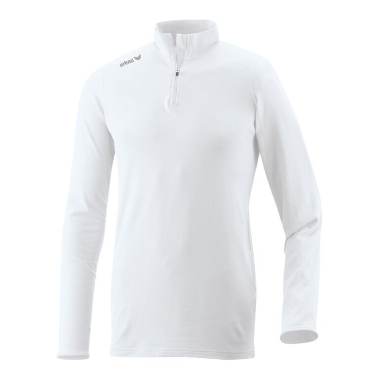 Erima Sport-Langarmschirt Rolli Half-Zip (weiches Stretchmaterial) weiss Herren