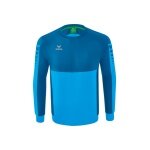 Erima Sport-Langarmshirt Six Wings Sweatshirt (Baumwollmix, funktionell) curacaoblau Jungen