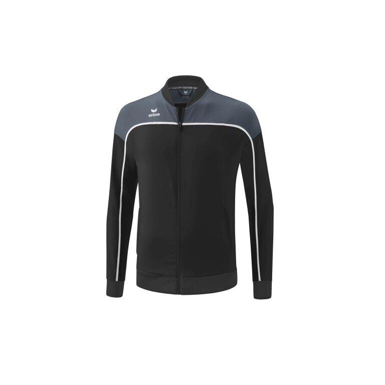 Erima Präsentationsjacke Change (100% rec. Polyester, elastisches Funktionsmaterial) schwarz/grau Herren