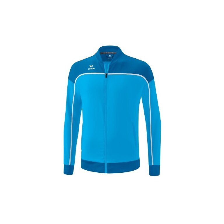 Erima Präsentationsjacke Change (100% rec. Polyester, elastisches Funktionsmaterial) curacaoblau/weiss Herren