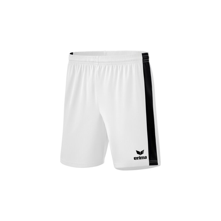 Erima Sporthose Short Retro Star ohne Innenslip weiss/schwarz Jungen