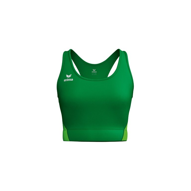 Erima Sport-Bra T&F Wings (Racerback, feuchtigkeitsabsorbierend) grün Damen