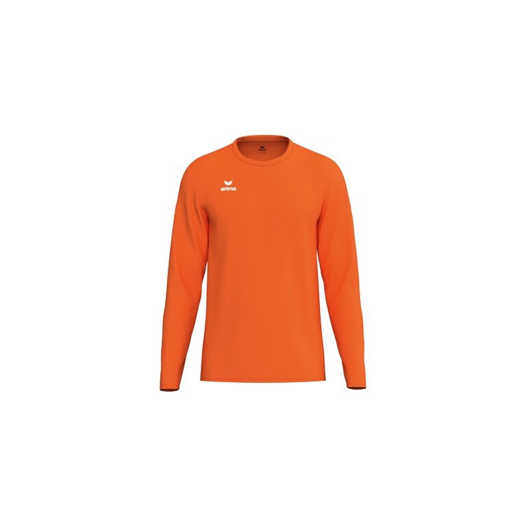 Erima Sport-Langarmshirt Intro Function (leicht, weich, feuchtigkeitsableitend) orange Herren