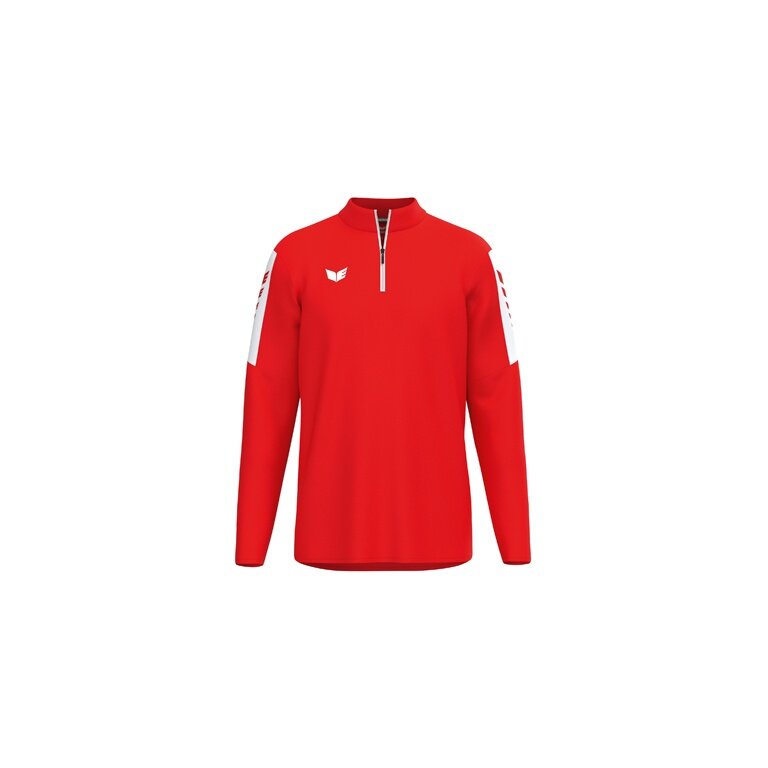 Erima Sport-Langarmshirt Intro Training Top (Half-Zip ,strapazierfähig Funktionsmaterial) rot Jungen