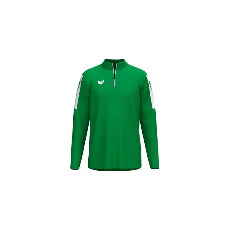 Erima Sport-Langarmshirt Intro Training Top (Half-Zip ,strapazierfähig Funktionsmaterial) grün Herren