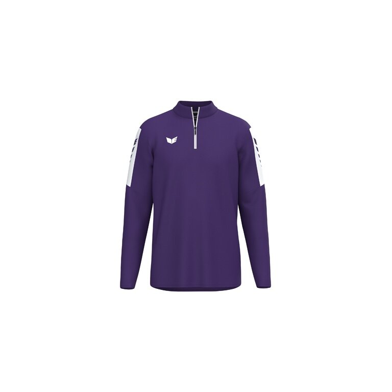 Erima Sport-Langarmshirt Intro Training Top (Half-Zip ,strapazierfähig Funktionsmaterial) violett Herren